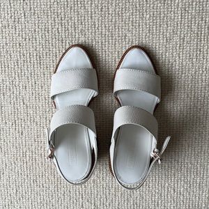 Veronique Branquinho White Leather Sandals Size 39